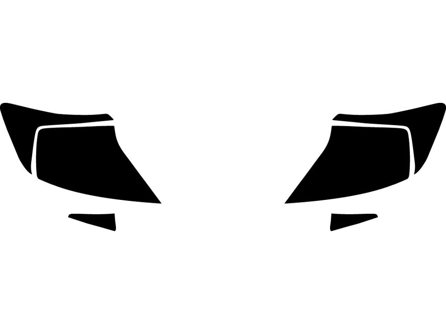 civic (coupe) Precut Tail Light Tint Diagram