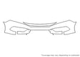 civic Avery Dennison Clear Bra Bumper Precut PPF Diagram