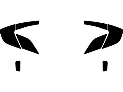 civic (coupe) Precut Tail Light Tint Diagram