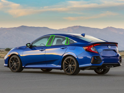 honda civic 2016-2021 (sedan / hatchback) Pillar Post Trim Installation Location