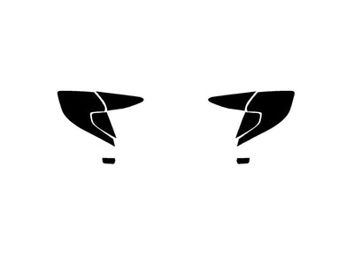 civic (sedan) Precut Tail Light Tint Diagram