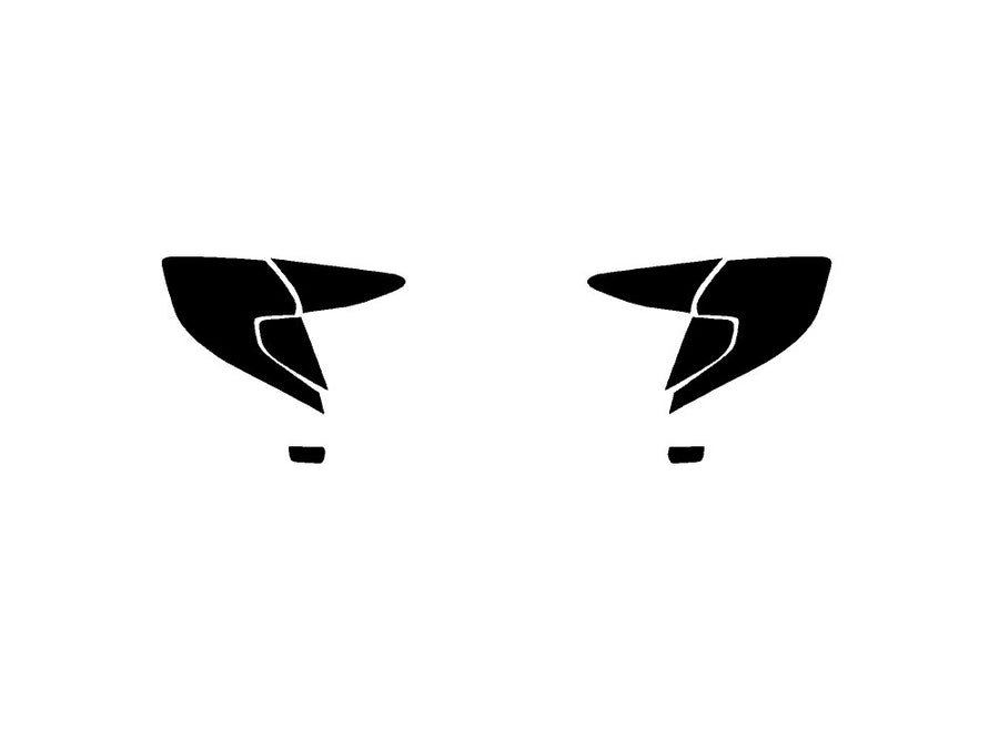 civic (sedan) Precut Tail Light Tint Diagram