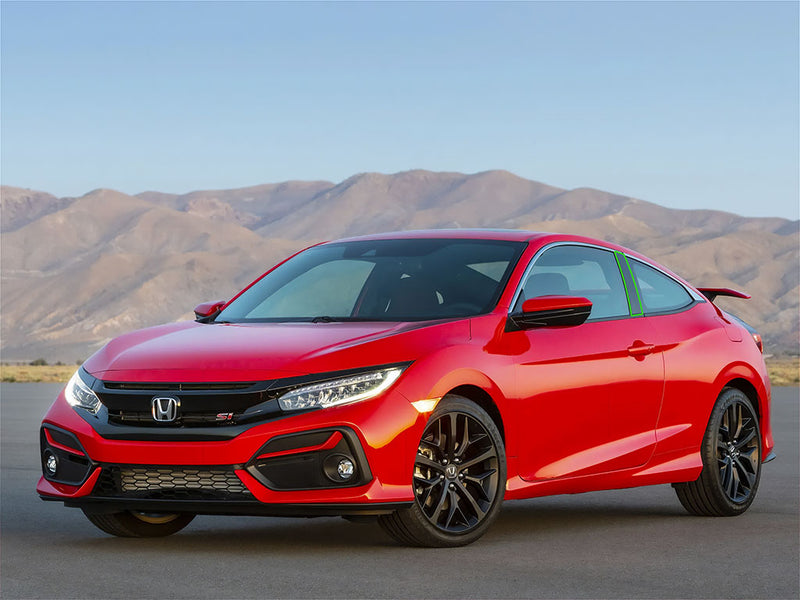honda civic 2016-2023 (coupe) Pillar Post Trim Installation Location