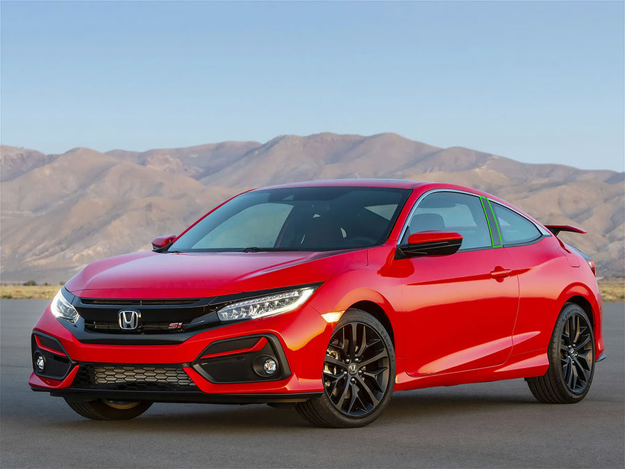 honda civic 2016-2023 (coupe) Pillar Post Trim Installation Location