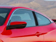 honda civic 2016-2023 (coupe) Brushed Aluminum Black Pillar Cover Diagram
