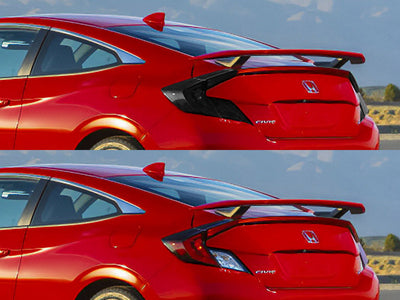civic (coupe) Before and After Smoked Taillights