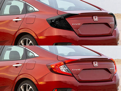 civic (sedan) Before and After Smoked Taillights