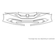 civic Avery Dennison Clear Bra Bumper Precut PPF Diagram