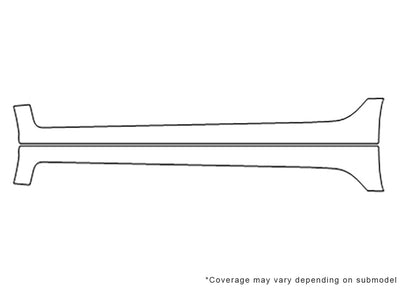 civic 3M Clear Bra Door Cup Precut PPF Diagram