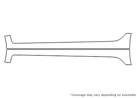 civic 3M Clear Bra Door Cup Precut PPF Diagram
