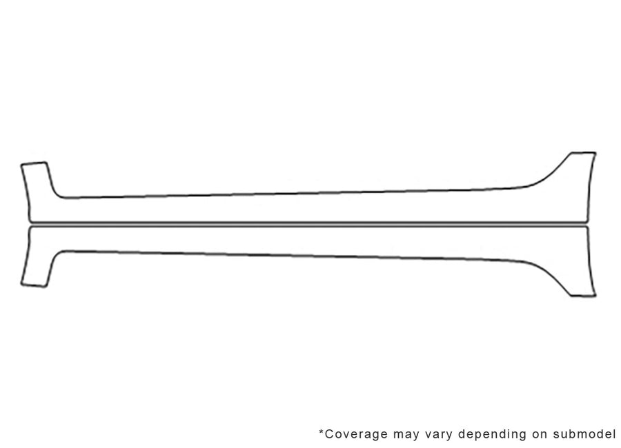 civic 3M Clear Bra Door Cup Precut PPF Diagram