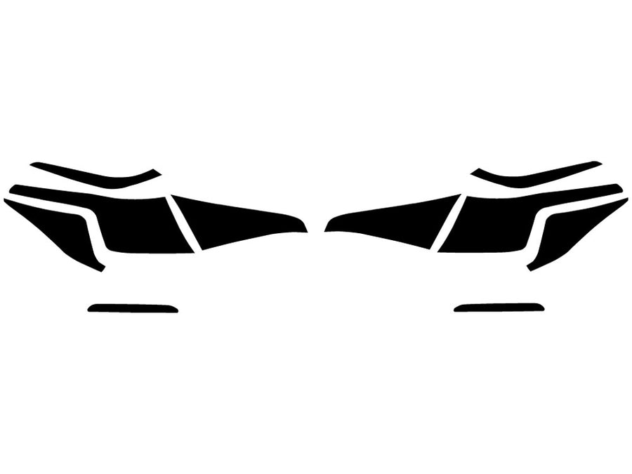 civic (sedan) Precut Tail Light Tint Diagram