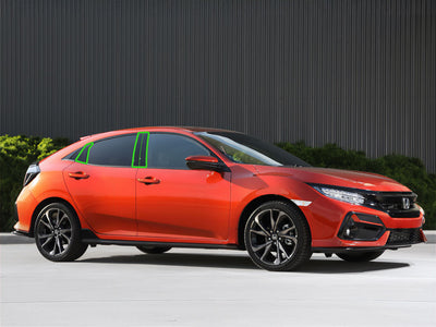 honda civic 2022-2024 (hatchback) Pillar Post Trim Installation Location