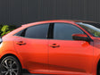 honda civic 2022-2024 (hatchback) Brushed Aluminum Black Pillar Cover Diagram