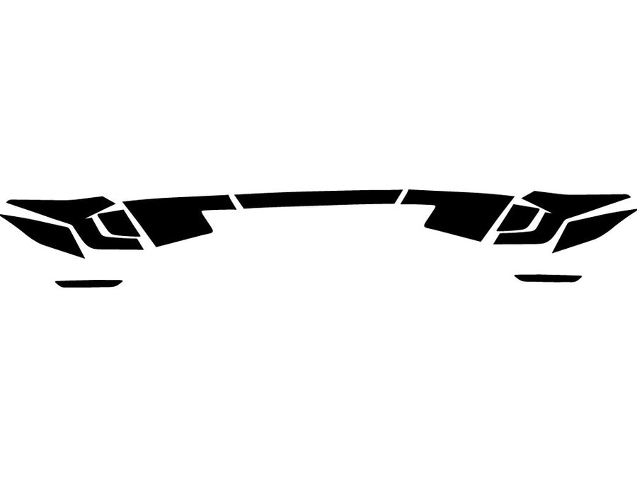 civic (hatchback) Precut Tail Light Tint Diagram