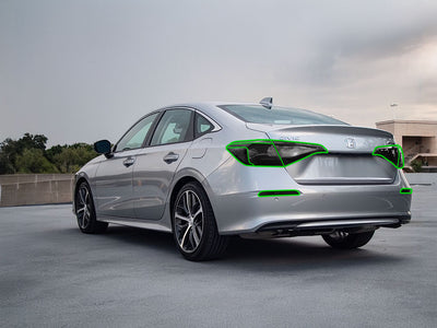 civic (sedan) Tail Light Tint Installation Points