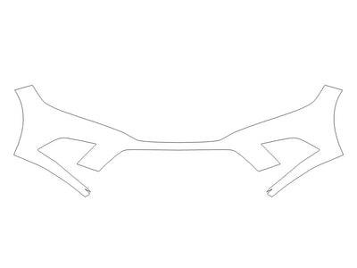 civic 3M Clear Bra Bumper Precut PPF Diagram