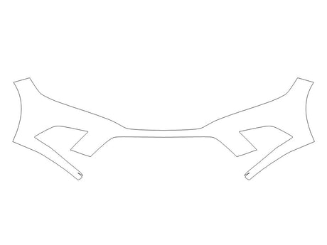 civic Avery Dennison Clear Bra Bumper Precut PPF Diagram