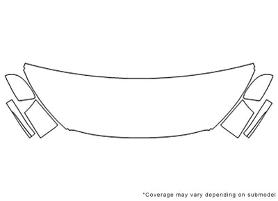 clarity Avery Dennison Clear Bra Hood Precut PPF Diagram