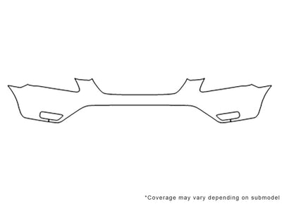 cr-v Avery Dennison Clear Bra Bumper Precut PPF Diagram