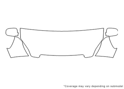 cr-v Avery Dennison Clear Bra Hood Precut PPF Diagram