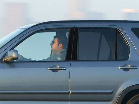 honda cr-v 2002-2006 Brushed Aluminum Black Pillar Cover Diagram