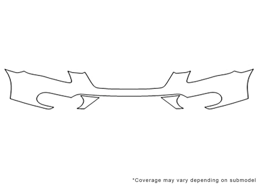 cr-v 3M Clear Bra Bumper Precut PPF Diagram