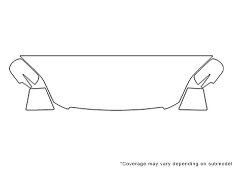 cr-v 3M Clear Bra Hood Precut PPF Diagram