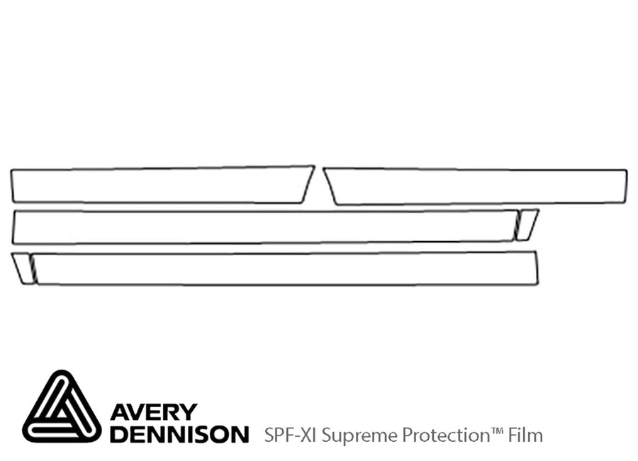 cr-v Avery Dennison Clear Bra Door Cup Precut PPF Diagram