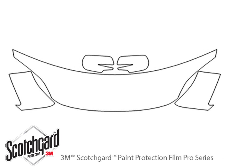 cr-v 3M Clear Bra Hood Precut PPF Diagram