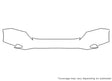 cr-v 3M Clear Bra Bumper Precut PPF Diagram