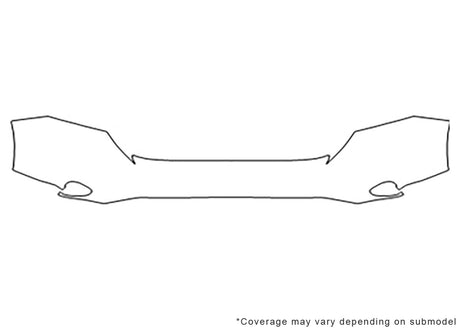 cr-v 3M Clear Bra Bumper Precut PPF Diagram