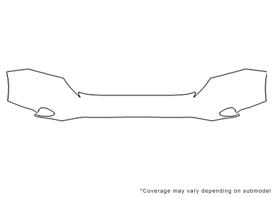 cr-v 3M Clear Bra Bumper Precut PPF Diagram