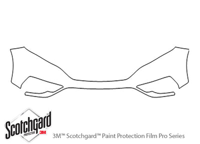 cr-v 3M Clear Bra Bumper Precut PPF Diagram