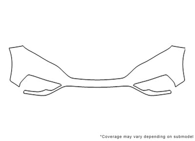 cr-v 3M Clear Bra Bumper Precut PPF Diagram
