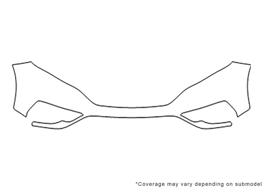 cr-v 3M Clear Bra Bumper Precut PPF Diagram