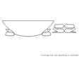 cr-v 3M Clear Bra Hood Precut PPF Diagram