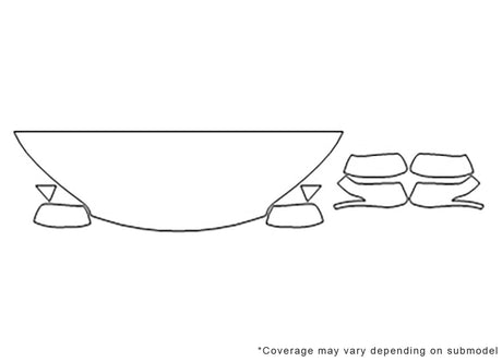cr-v Avery Dennison Clear Bra Hood Precut PPF Diagram