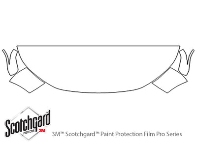 cr-v 3M Clear Bra Hood Precut PPF Diagram