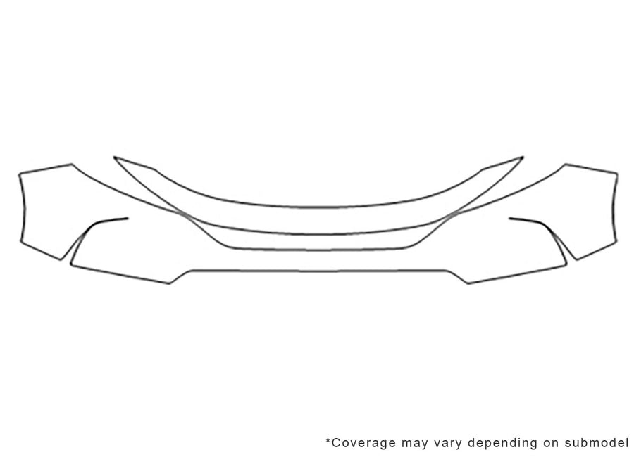cr-v 3M Clear Bra Bumper Precut PPF Diagram