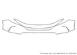 cr-v Avery Dennison Clear Bra Bumper Precut PPF Diagram