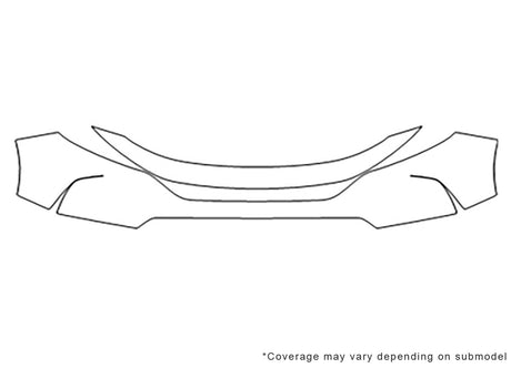 cr-v Avery Dennison Clear Bra Bumper Precut PPF Diagram