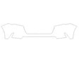 cr-v 3M Clear Bra Bumper Precut PPF Diagram