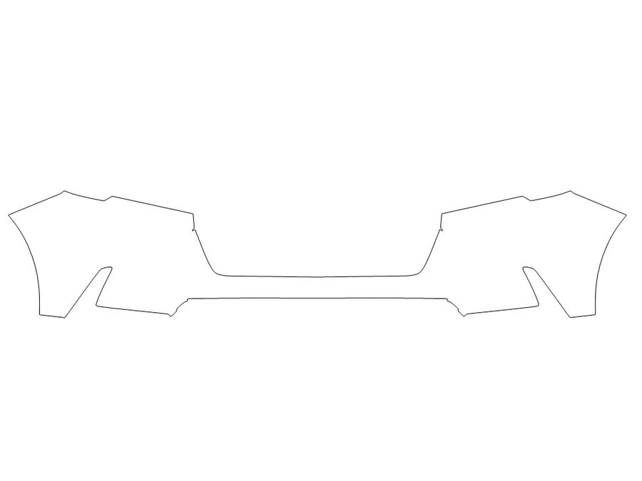 cr-v 3M Clear Bra Bumper Precut PPF Diagram