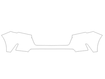 cr-v Avery Dennison Clear Bra Bumper Precut PPF Diagram
