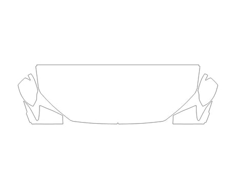 cr-v Avery Dennison Clear Bra Hood Precut PPF Diagram