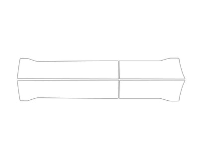 cr-v 3M Clear Bra Door Cup Precut PPF Diagram