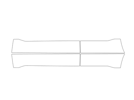 cr-v 3M Clear Bra Door Cup Precut PPF Diagram