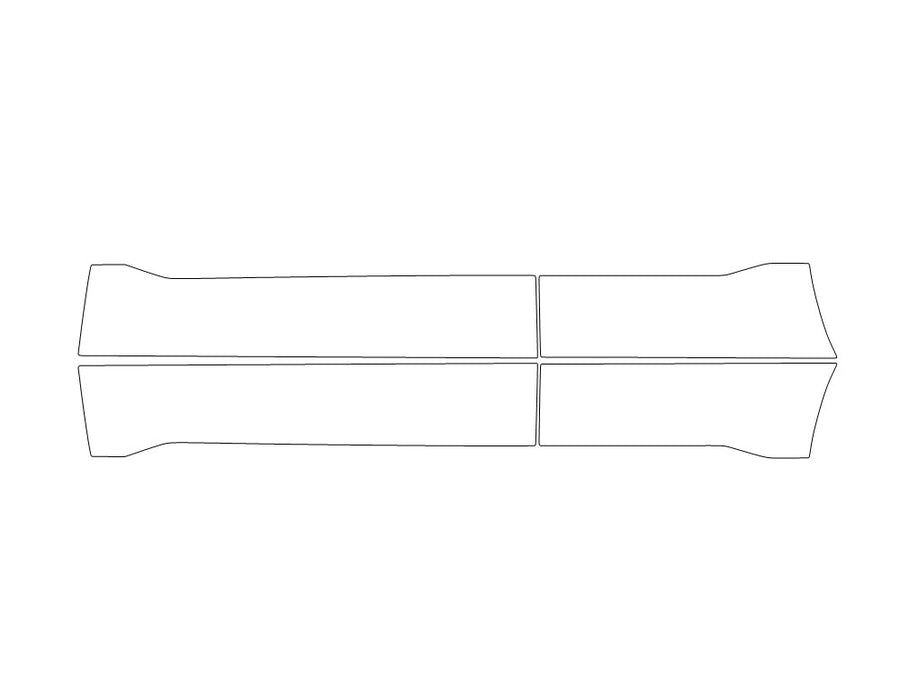 cr-v Avery Dennison Clear Bra Door Cup Precut PPF Diagram