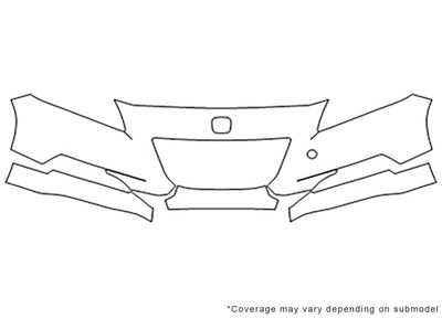 cr-z 3M Clear Bra Bumper Precut PPF Diagram